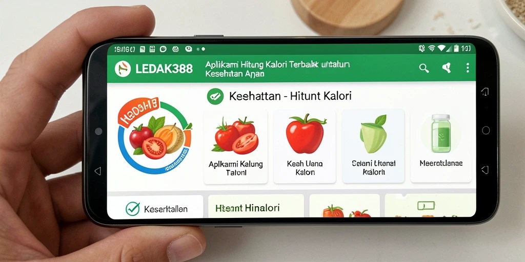 Tampilan antarmuka LEDAK388 dengan fitur Hitung Kalori yang mudah digunakan.