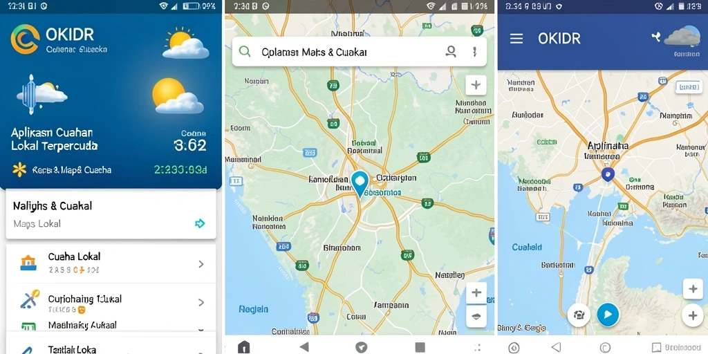 Tampilan antarmuka aplikasi OKIDR yang intuitif dan informatif.