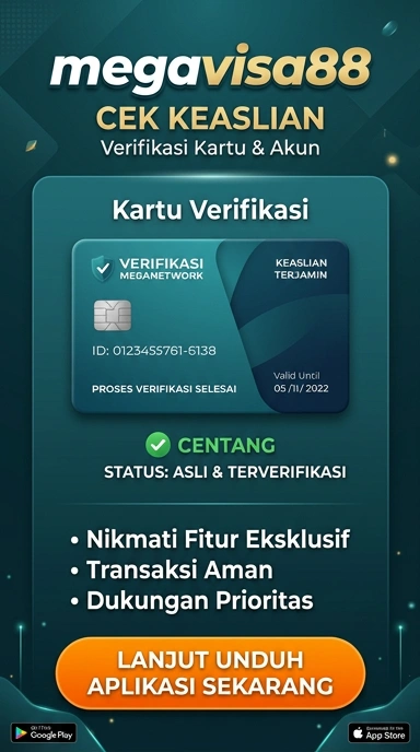 Tampilan kanal resmi megavisa88